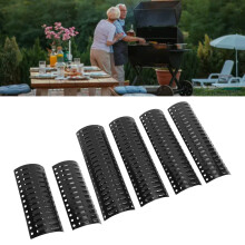 6 Stück Emaillierte, Robuste, Verstellbare Thermoplatten-Schilde für den Grill, 1114 g