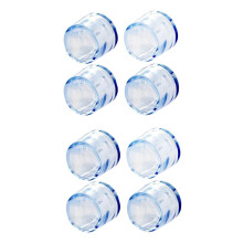 8Pzs Protector Cubierta Tapa de Pies de Piso Pata de Silla Muebles de Goma Transparente 15mm