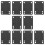 Rubber Skateboard Riser Pad 1/8 3mm Pack of 10 1