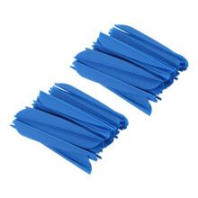 Arrows Vanes 4 Inch Plastic Feather Fletching for DIY Archery Arrows 100 Pack()