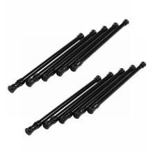 Barre per Barre da 10 Pacchi Tension Rod Rodotto per Tende per Progetti DIY, Larghezza Estendibile, da 11,81 A 20 Pollici (Nero)