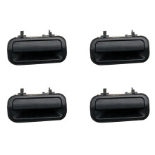 4X IZ1521106 Car Black Exterior Rear Right Door Handles Replacement for Rodeo Pickup 1998 1999 2000 2001 2002 2003