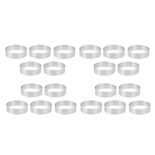 20X Anel Circular de Torta de Aço Inoxidável Torre de Torta Molde de Bolo Ferramentas de Cozimento Anel de Mousse de Bolo Perfurado