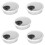 5X PC Computer Stainless Steel Outer Diameter 50mm Desk Grommet Cable Hole Cover 1