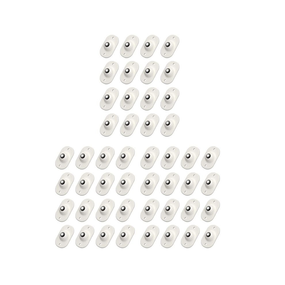 48Pcs Stainless Steel Swivel Caster Wheels With 360 Degree Rotation For Furniture, Storage Boxes, Cabinet, Trash 6032656443089