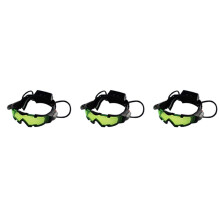 3X Occhiali per la Visione Notturna Occhiali da Notte Un LED per Bambini Regolabili per la Caccia Nel Bicicletta da Corsa per Proteggere Gli Occhi