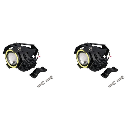 2X E-Bike Light Headlight Input  12V-80V Ebike Handlebar Lamp Electric Scooter LED Front Light