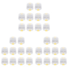 30Pcs Plastic Denture Tooth Box with Film High Quality Denture Storage Box Dental Implant Membrane Tooth Box