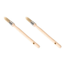 2X Strumenti per Rifinire la Pittura, Pennello Piccolo per Pareti da 0,6 Pollici, Riparazione, Strumenti per la Pittura Dei Bordi,Pennello Rotondo per