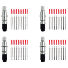 200 Pcs 45 Degree Blade Vinyl Cutter Plotter Cutting Blades for CB09 CB09U Graphtec with Blade Holder Base