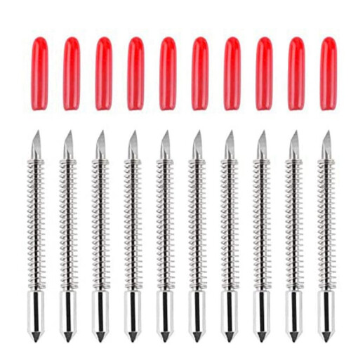 200 Pcs 45 Degree Blade Vinyl Cutter Plotter Cutting Blades for CB09 CB09U Graphtec with Blade Holder Base 2