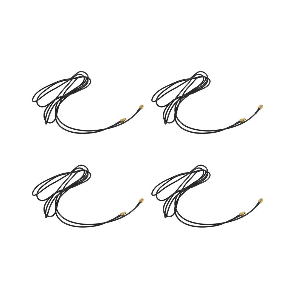 4X Wifi Antenna Extension Cable Rp-Sma Male To Rp-Sma Female Rf Connector Adapter Rg174 2M 6031448611736