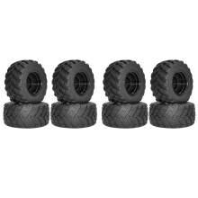 8Pcs 97mm Rubber Tire Tyre Wheel for HBX HAIBOXING 901 901A 903 903A 905 905A 12813 1/12 RC Car Spare Upgrade Parts