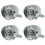 4X Retro Bicycle Bike Accessory Front Light Bracket Vintage 3LED Headlight (Silver) 1