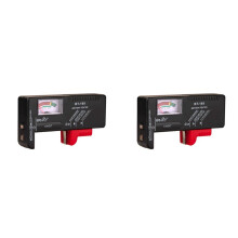 2X BT-168 AA/AAA/C/D/9V/1,5V Batterien Universelle Knopfzellenbatterie Farbcodiertes Messgerät Volt Tester Checker BT168