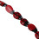 60Pcs Ladybug Lampwork Glass Spacer Beads Red 15X10mm 8