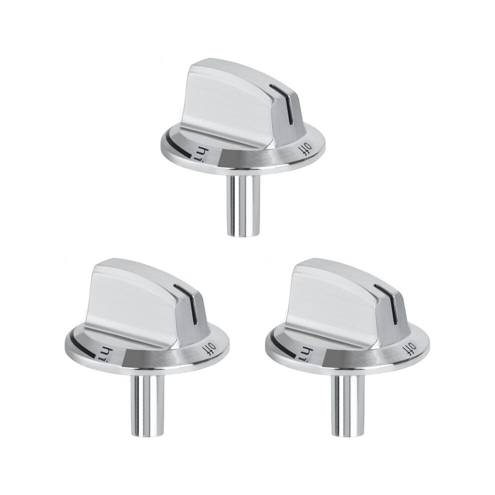 3 Pcs Upgrade 5304525746 Long Stem Stove Knobs Replacements, Compatible With Gas Stove Range Oven Knobs 6033312103750