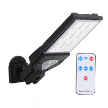 Solar Panel Wall Light with Remote, IP64 Waterproof, COB LEDs, 3.69W