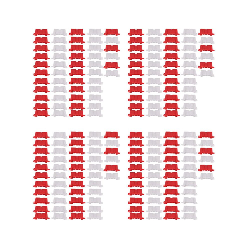 200Pcs Rc Car Drift Racing Track Road Barrier Traffic Fence For 1/16 1/18 1/28 Rc Truck Hsp Hpi Diy Parts Red/White 6033091557416