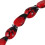 60Pcs Ladybug Lampwork Glass Spacer Beads Red 15X10mm 7