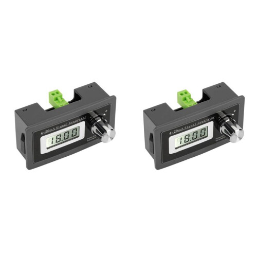 2X 2-Wire 4-20MA Current Loop Signal Generator Panel-Mounted Current Transducer Support 2,3,4 Wires A0KF