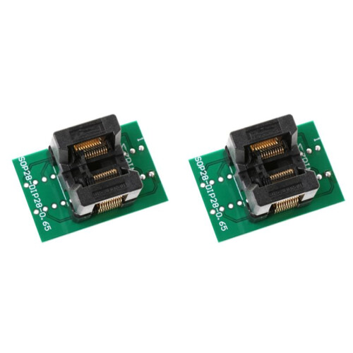 2X TSSOP20 Burn Block SSOP20 ST Chip Test Socket Programming Adapter OTS28-0.65-01