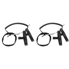 2X Scuba Diving Tank Cylinder Stage Bottle Rigging Sidemount Strap+Clamp and Clips,Dive Cylinder Straps,for 6L Tank
