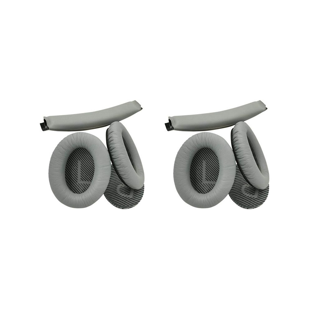 2X Headband Cushion Ear Pads Replacement For Quiet Comfort 25 35 (Qc25 Qc35) And 35 Ii (Qc35ii) Headphones 4713786115757