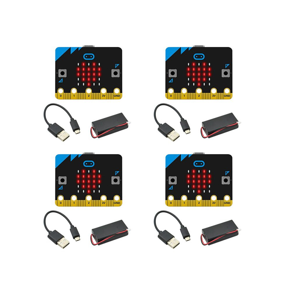 4X Micro:bit V1.5 Development Board Micro:bit Car Kit/Qtruck/Python Education Bbc Microbit Programmable Robot 6033532592891