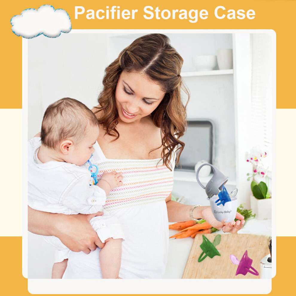 Portable BPA-Free Pacifier Box - Store 2 Pacifiers Easy to Carry