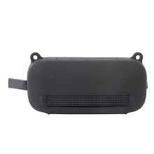 2X Soft Silicone Case Cover for SoundLink Flex Portable Speaker with Shoulder Strap and Carabiner,Black