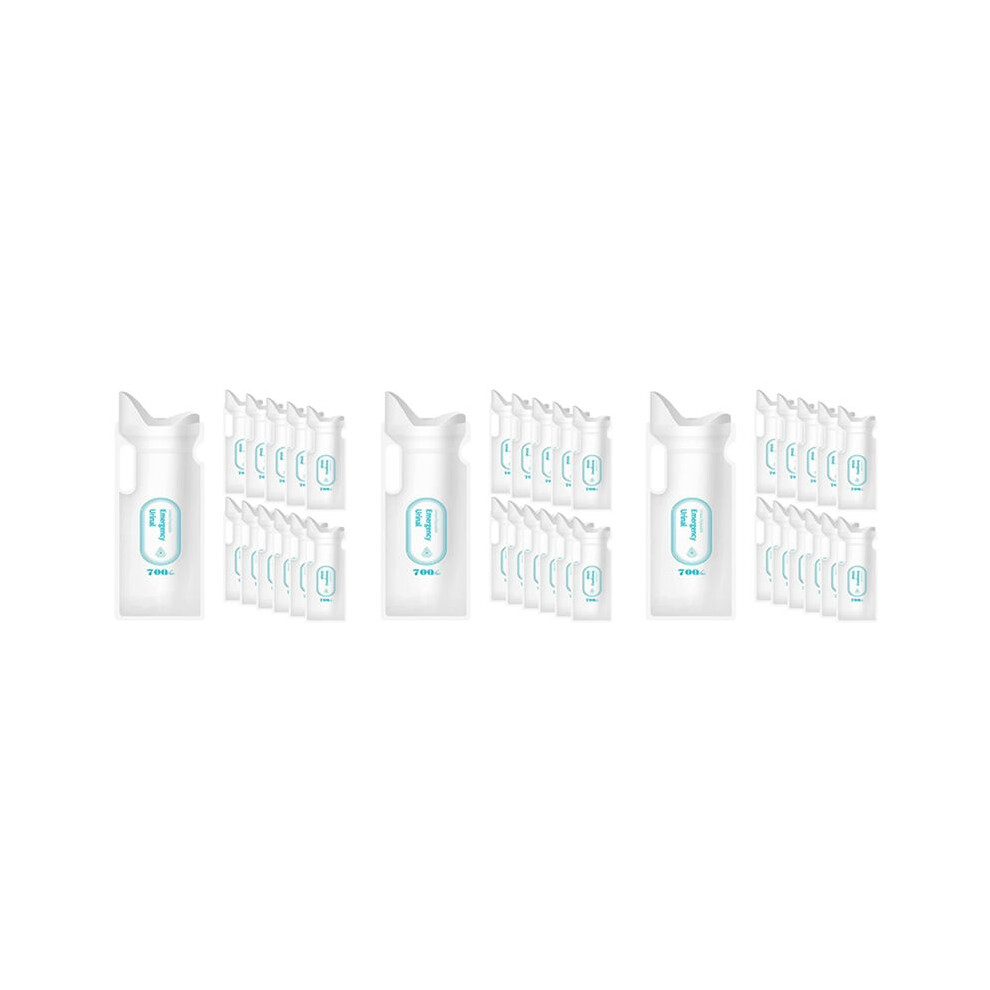 36PCS Disposable Urine Bags, 700ML Urine Bags for Travel Camping Emergency and Traffic Jam, Pee Bags with for , Women