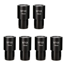 6 STÜCK WF10X Weitfeld Okular Biologisches Mikroskop Optische Linse Okular Weit Winkel 23,2 mm Montage Größe