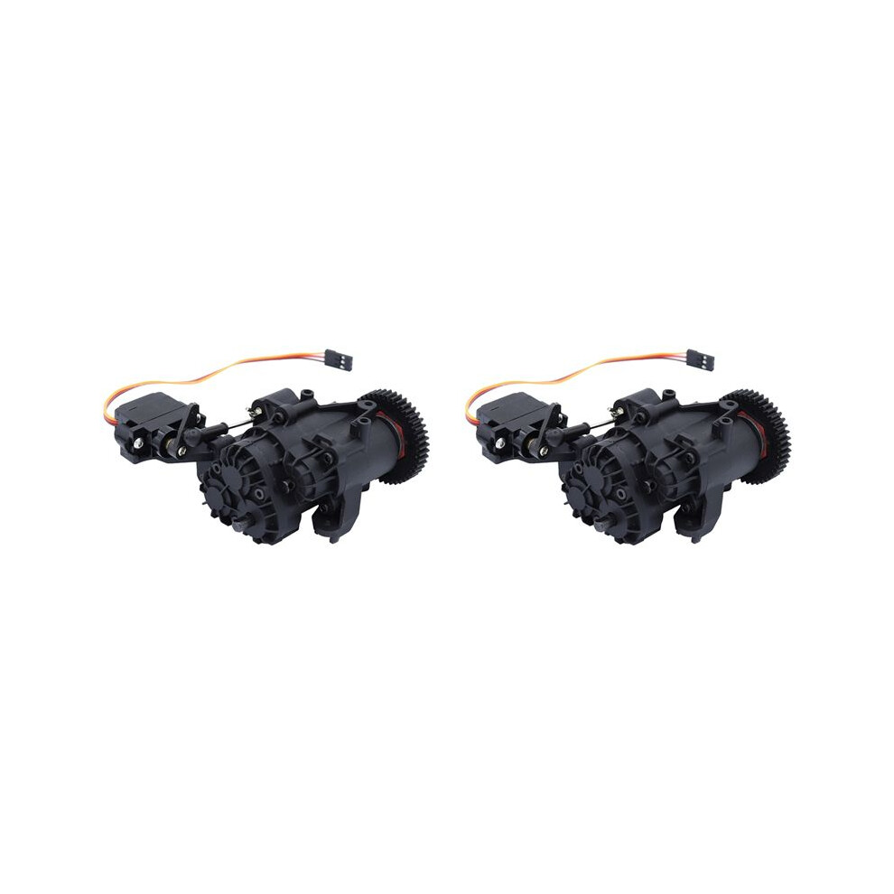 2X 2 Speed Transmission Gearbox With Internal Gears And Servo For 1/10 Rc Crawler Trx4 Trx6 Upgrade Parts 6032126174949