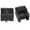 100Pcs RJ45 8P8C Computer Internet Netzwerk PCB Klinkenbuchse Schwarz 4