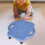 Children's Sitting Board with Casters for Various Activities Blue 4