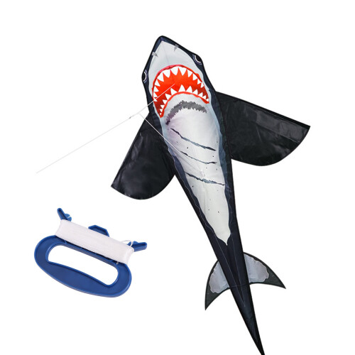 Lively Shark-Shaped Kite with 30M String Perfect for Park Adventures 2