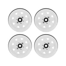 4 Stück weißes Gusseisen 1,9-Zoll RC-Radnaben für Crawler