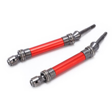 Steel Rear Drive Shaft for 1/10 RC 4x4 Cars, Red, 92g