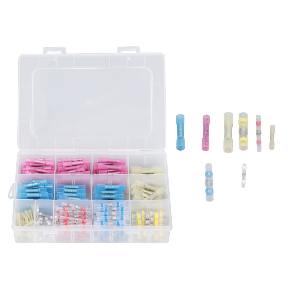 250 Pcs Heat Shrink Wire Connectors Insulated Solder Terminals, Assorted Colors 8701375577051