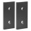 Black Aluminium 2 Hole Joint Board 2 Pcs 3030 Flat Rectangular Connector Set 16