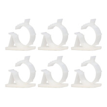 100 pièces de clips de gestion de câbles blancs en nylon PA66, ajustables, avec adhésif, modèle YX-1316