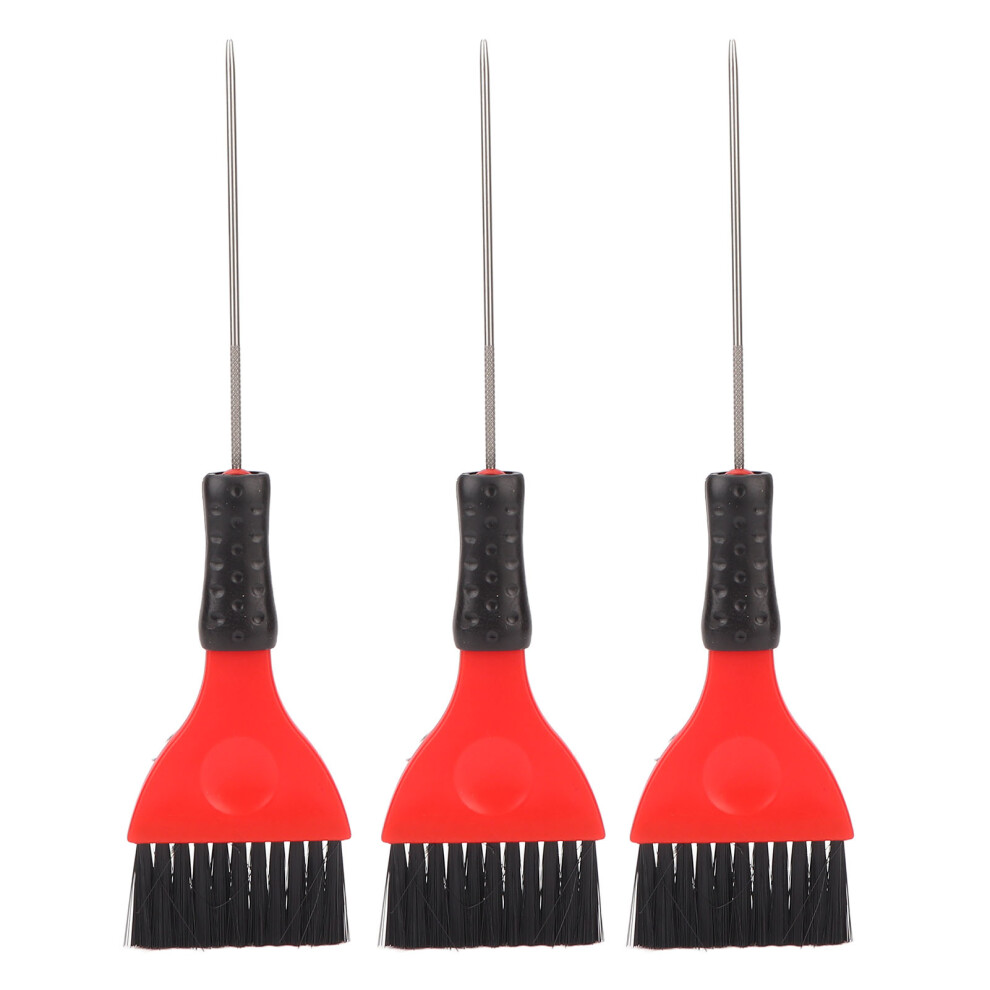 3-teilige HaarfÃ¤rbebÃ¼rste, Edelstahlstift,