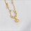 Unique Round Charm Jingle Bell Anklet Gold Plated Adjustable 2