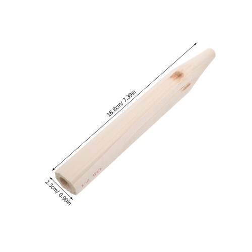 Professional Wood Badminton Racket Handle Replacement Grip Beige 2