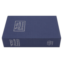 Portable Blue Book Safe Box with Lock, Aluminum Alloy, 160x55x240mm