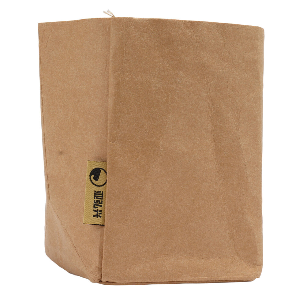 Reusable Storage Bag for Cosmetics Storage, Washable Kraft Paper Bag Easy Maintenance, Stylish Functional for Flowerpot and Food Storage