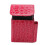 Fashionable Cigarette Accessory, Textured Croc Effect Flip Clamshell Case, Durable Practical Organizer for Personal Style (Red) 3