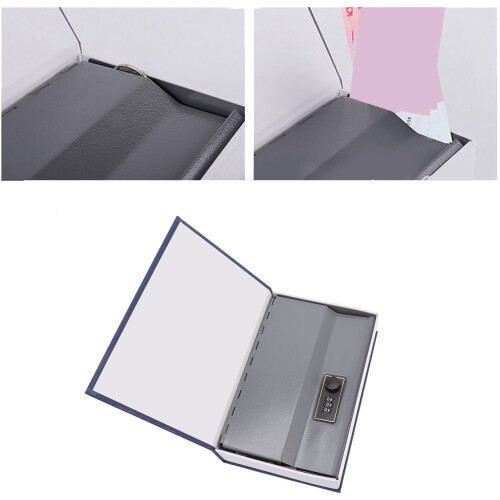 Book Safe with Coded Lock Disguised as Blue Dictionary for Security 2