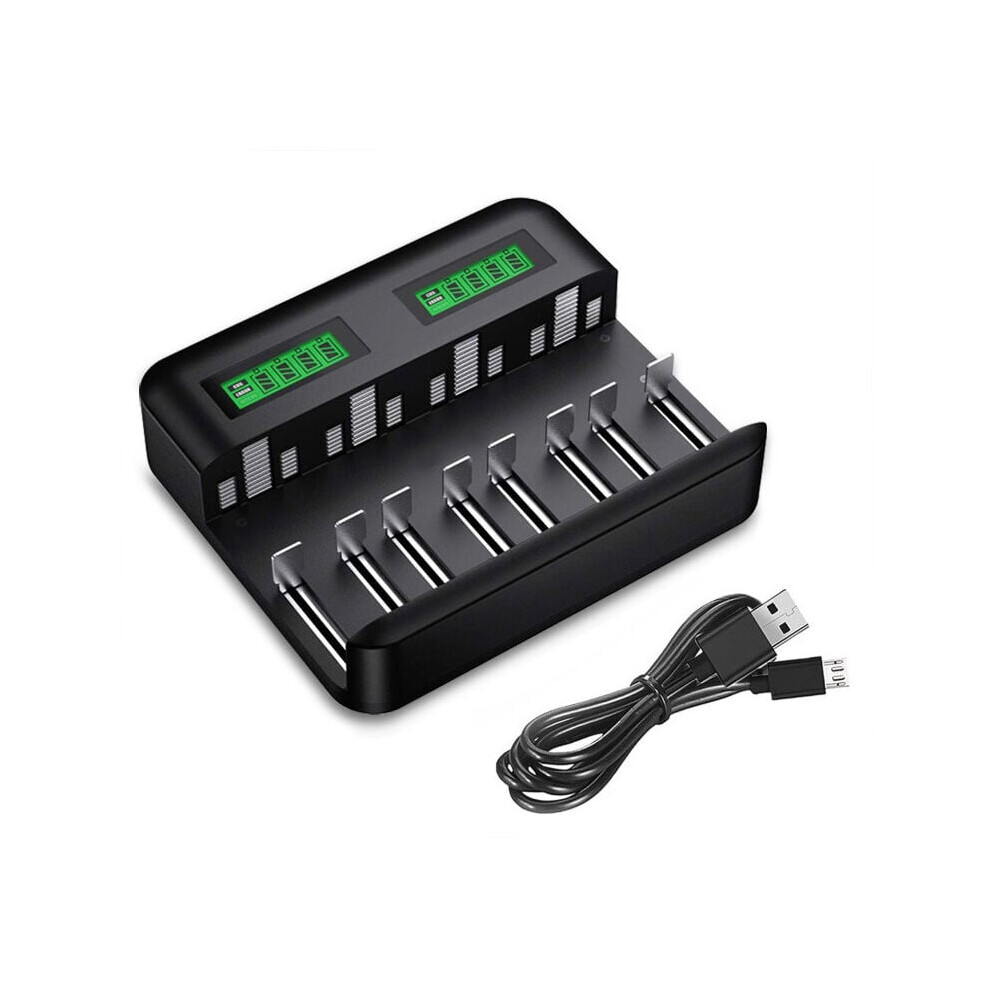 Innovative Rechargeable Battery Charger For Multiple Battery Types, Smart Lcd Screen Universal Battery Charger With Independent Charging Channels And 9169997452290